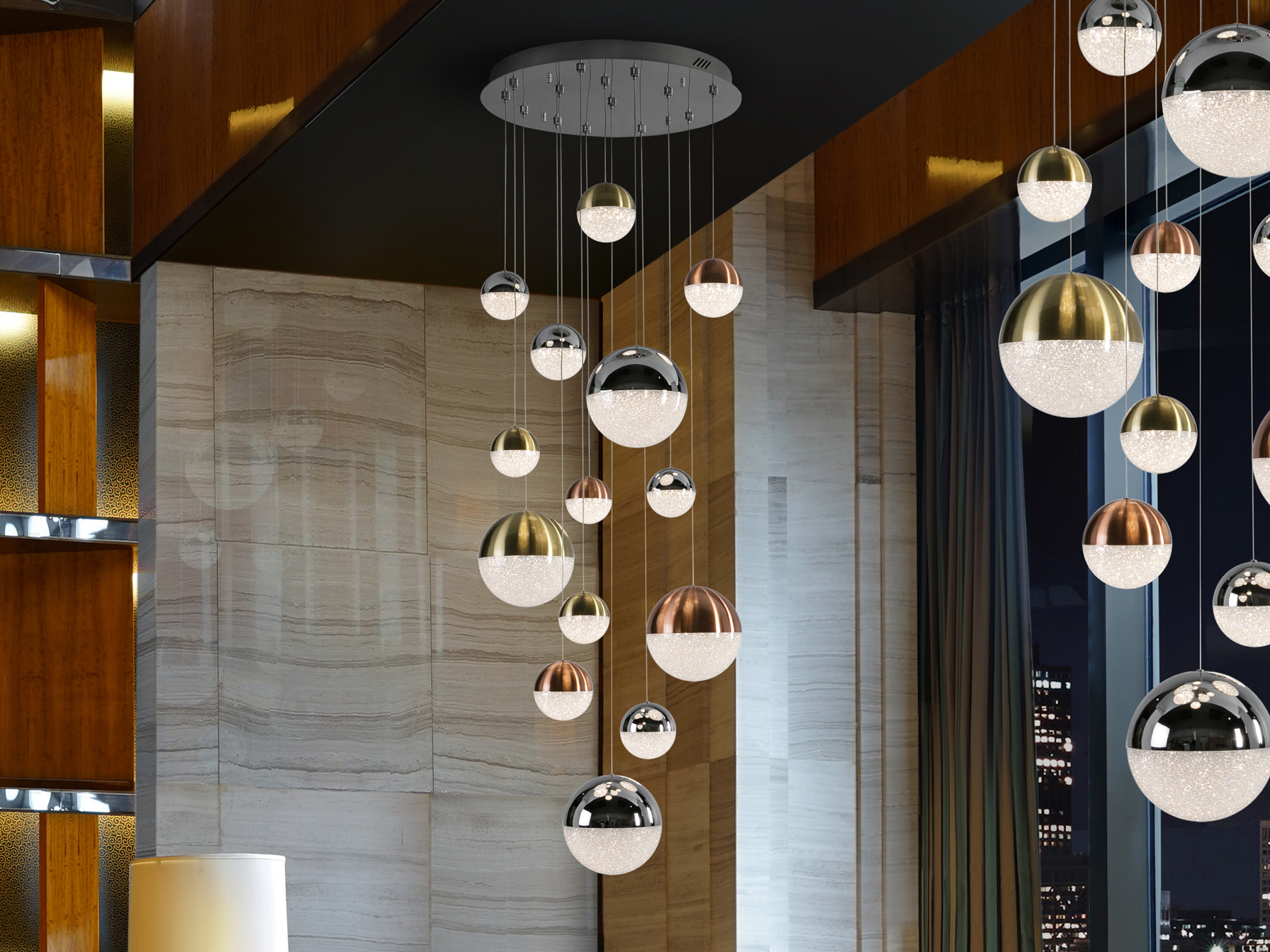 Schuller Lighting Pendants Sphere 793258D  ·SPHERE· DIMMABLE LED LAMP Ø60, 14L.
