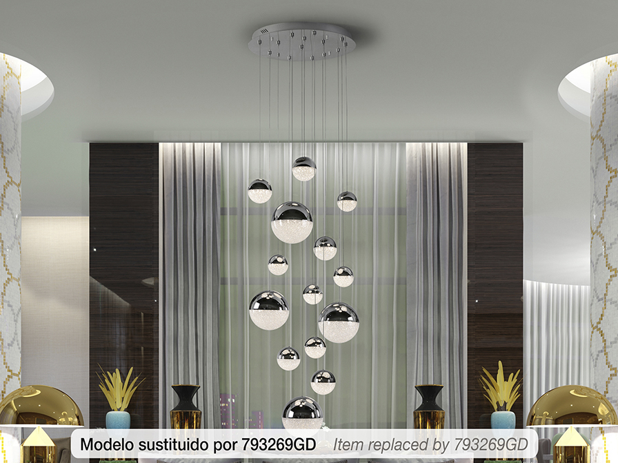 Schuller Ligthing Pendants Sphere 793269GB  ·SPHERE· LED LAMP 14L Ø60 DIMMABLE