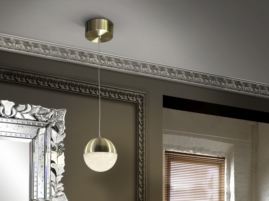Schuller Ligthing 1 Light Pendants Sphere 793429  ·SPHERE· LED LAMP Ø12, BRASS