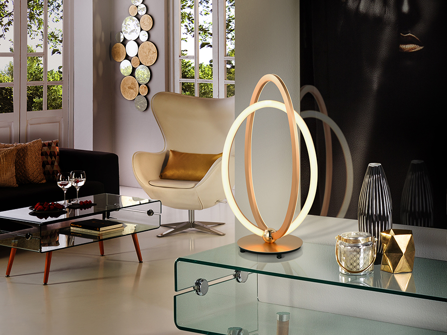 Schuller Lighting Table lamps Ocellis 814140  ·OCELLIS· LED TABLE LAMP, ROSE GOLD
