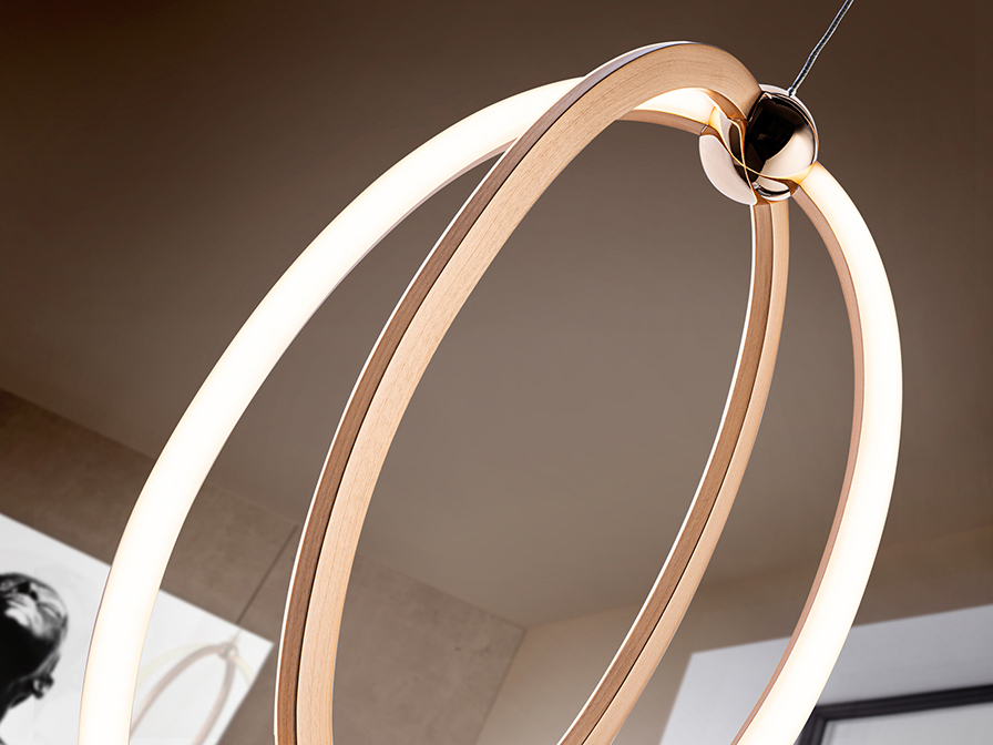 Schuller Lighting Pendants Ocellis 814263  ·OCELLIS· LED LAMP, Ø22, ROSE GOLD