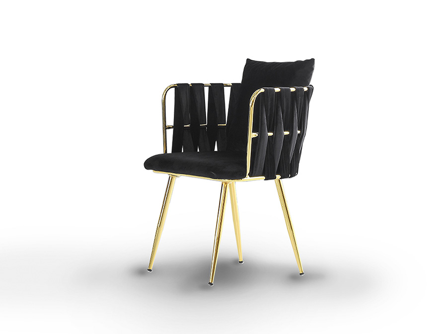 Schuller  Chairs and Armchairs Ventura 835633  ·VENTURA· ARMCHAIR, GOLD-BLACK