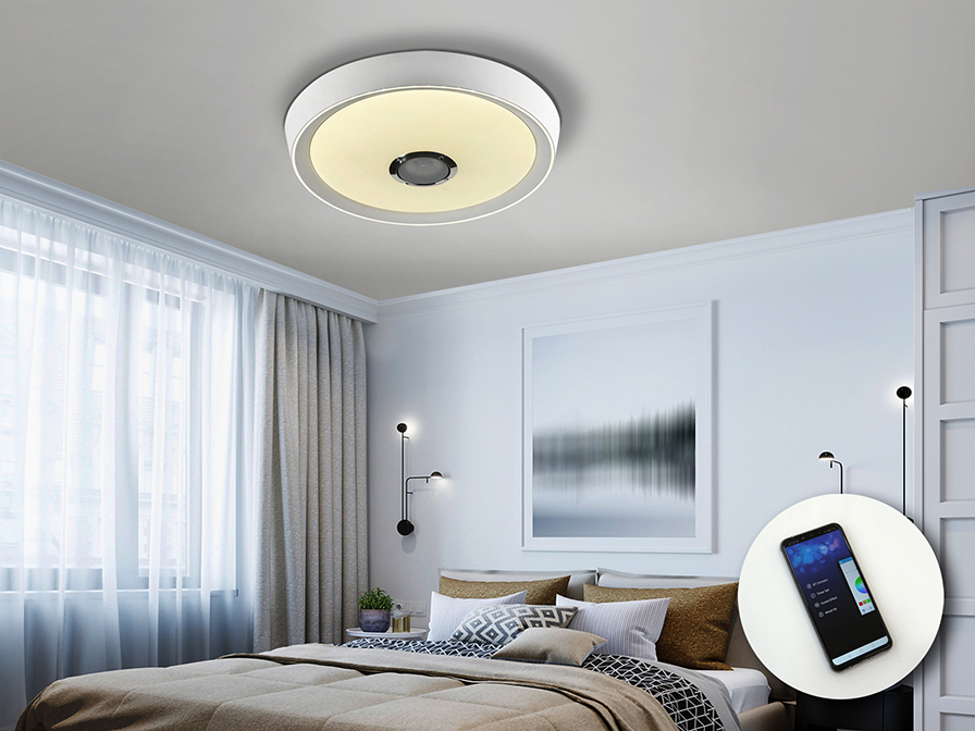 Schuller Ligthing   851472  ·JAZZ· WHITE CEILING LAMP Ø50