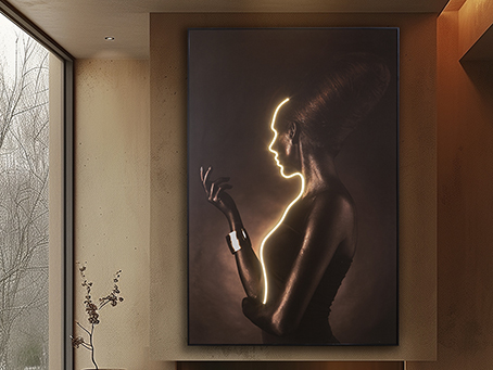 Schuller decoracion pinturas con luz Silueta