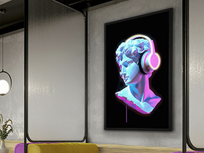 Schuller decoracion pinturas con luz Busto