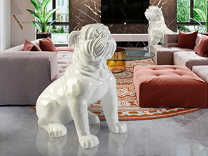 Schuller decoracion figuras decorativas White Bulldog